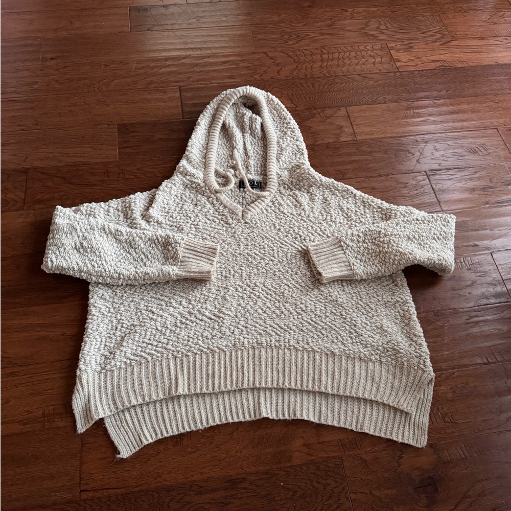 POL Beige Hooded Sweater